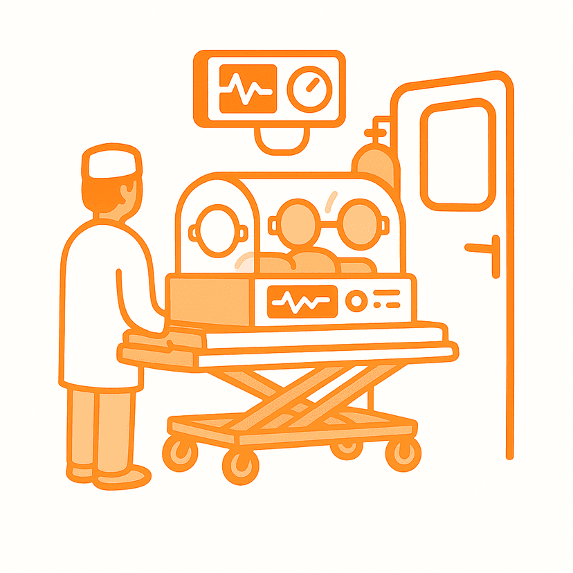 Pediatrics & Neonate Ambulance Icon