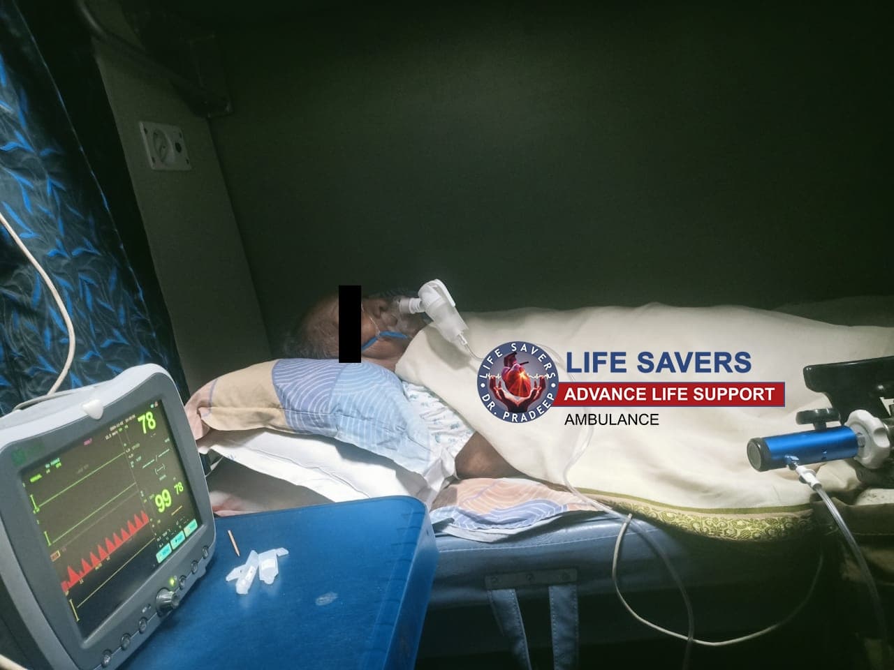Tumor Patient Shifted From Delhi To Bhubaneswar in Lifesavers ACLS Rail Ambulance
