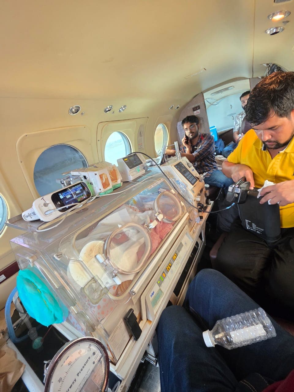 Air Ambulance Service from Bhopal to Delhi for Critical Neonatal Transfer